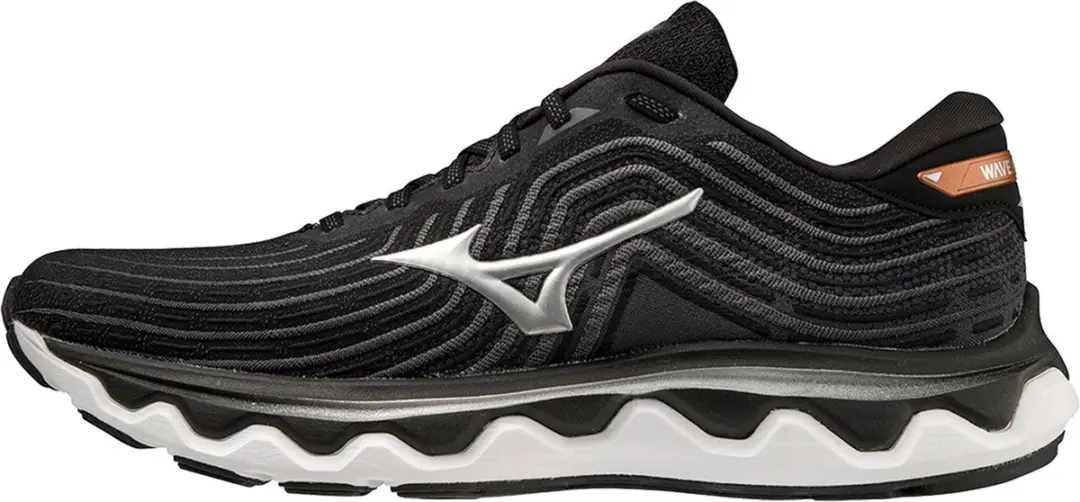 Mizuno Wave Horizon 6 Sportschoenen 44.5 - Zwart/Grijs/Zilver - afbeelding 2 van 6