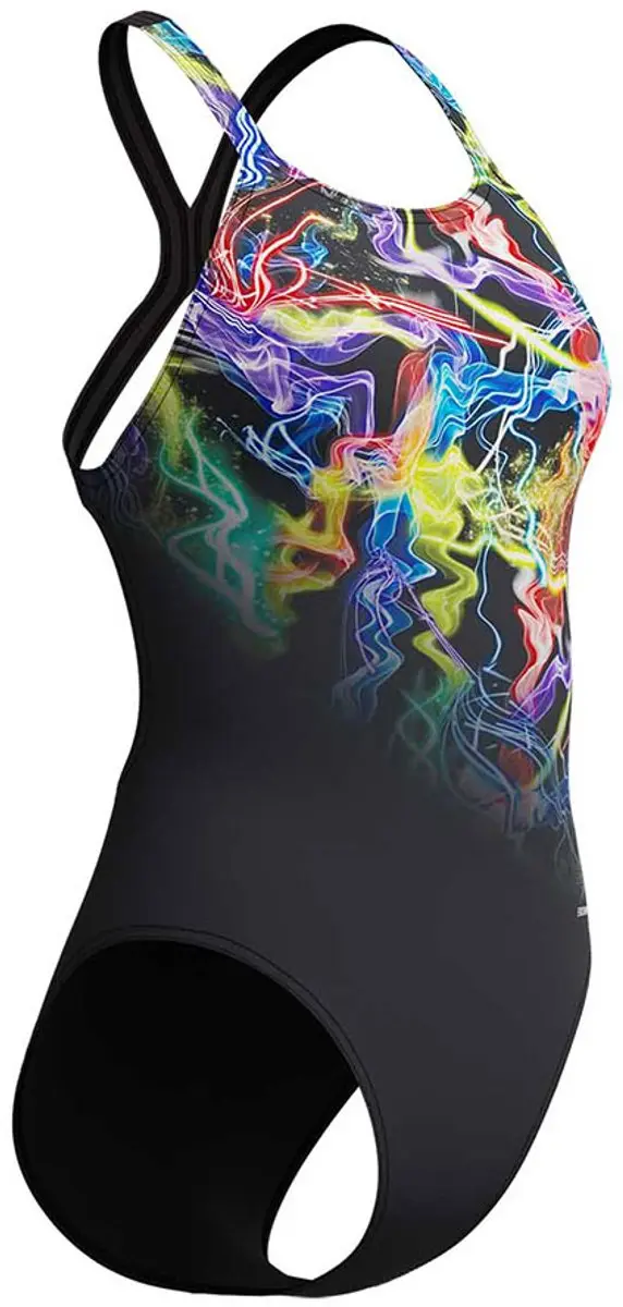 Speedo Badpak Eco Endurance+ Powerback - 40 - Zwart/Geel