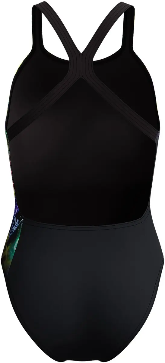 Speedo Badpak Eco Endurance+ Powerback - 40 - Zwart/Geel