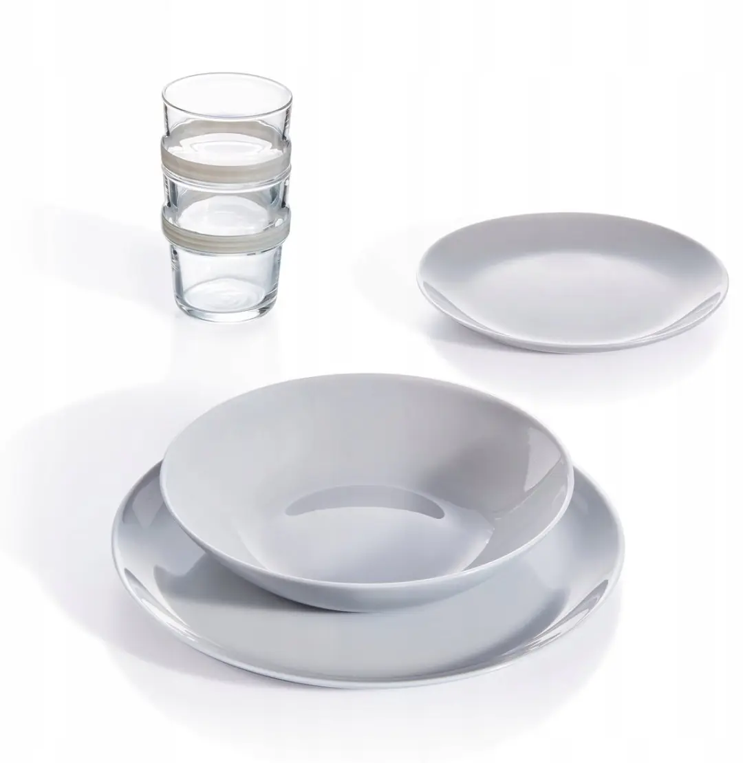 Luminarc Diwali Dessertborden 19cm - 6 Stuks - Grijs