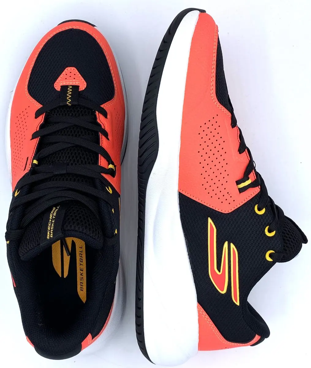 Skechers SKX League Sportschoenen Heren - Maat 42 - Coral/Zwart