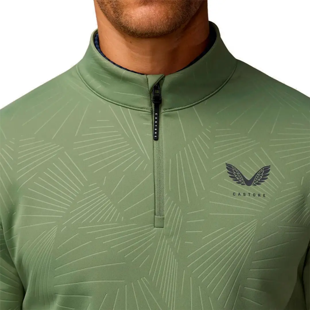 Castore Club Classic AOP Sweatshirt - Groene Thyme XL