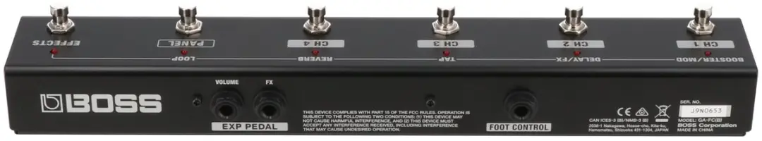 BOSS GA-FC Voetcontroller - Zwart - afbeelding 4 van 6