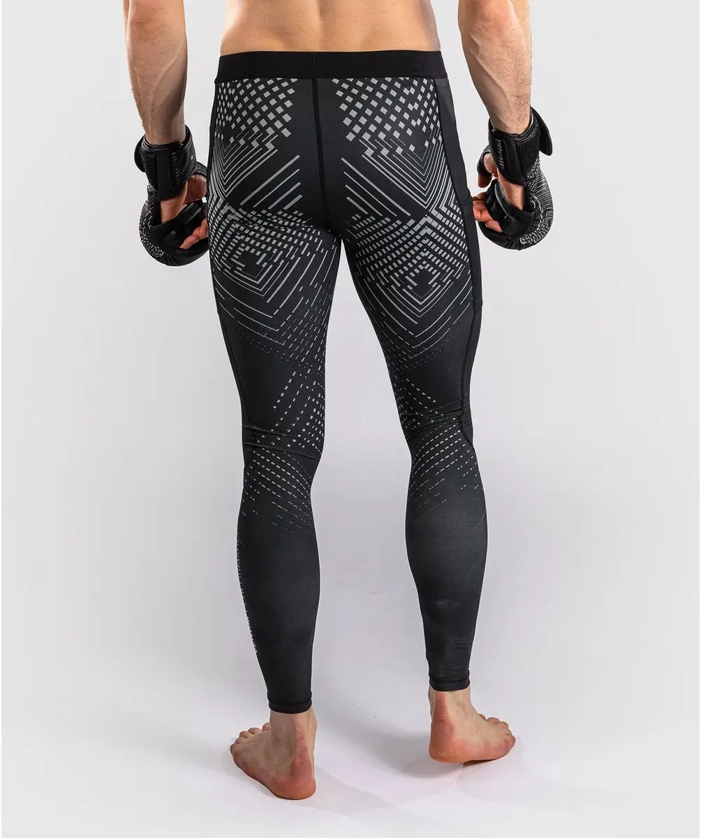 Venum Midnight Fury Spats Compressielegging XXL - Zwart/Grijs/Zilver