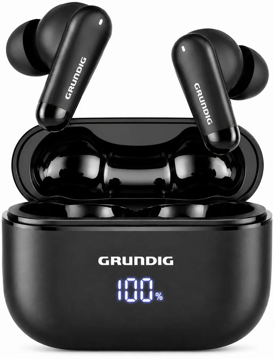 Grundig MEMISP17500/004 Draadloze Oordopjes - 15 Uur - Zwart