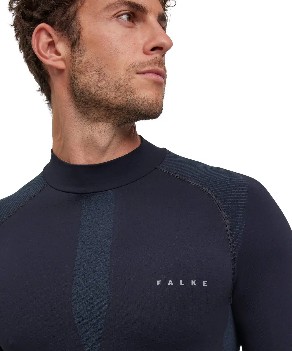 Falke Warm Turtleneck Shirt Heren - L - Zwart - afbeelding 6 van 6