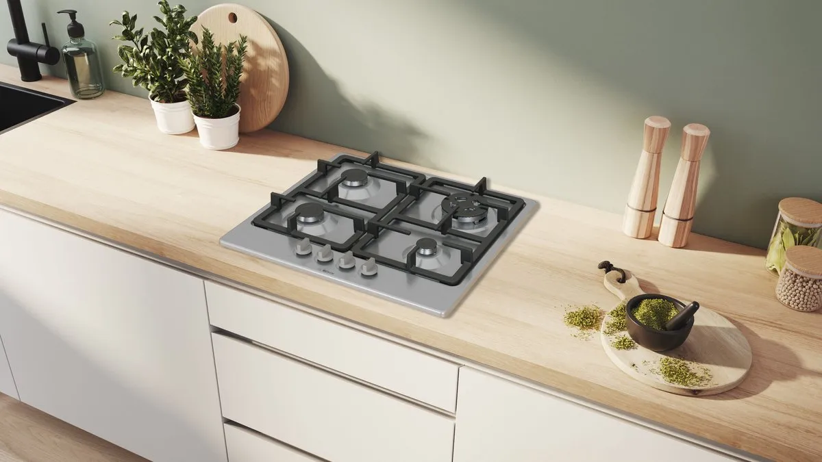 Bosch Serie 4 PGH6B5K90 Gaskookplaat 60cm - 4 Zones