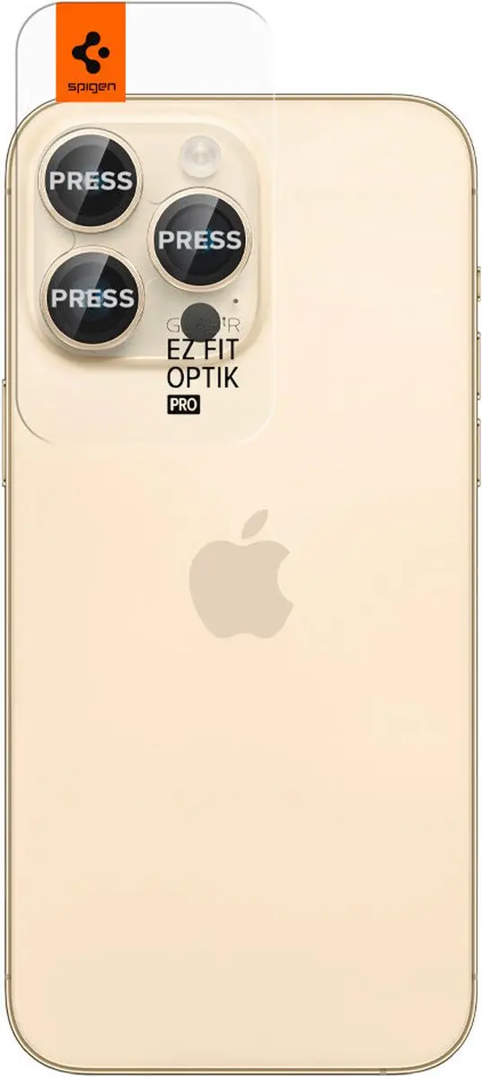 Spigen Optik EZ Fit AGL05598 Camera Beschermer - 2 Stuks - Goud