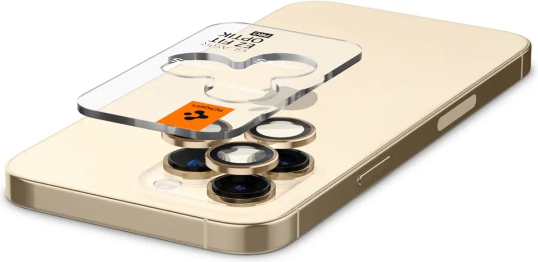 Spigen Optik EZ Fit AGL05598 Camera Beschermer - 2 Stuks - Goud