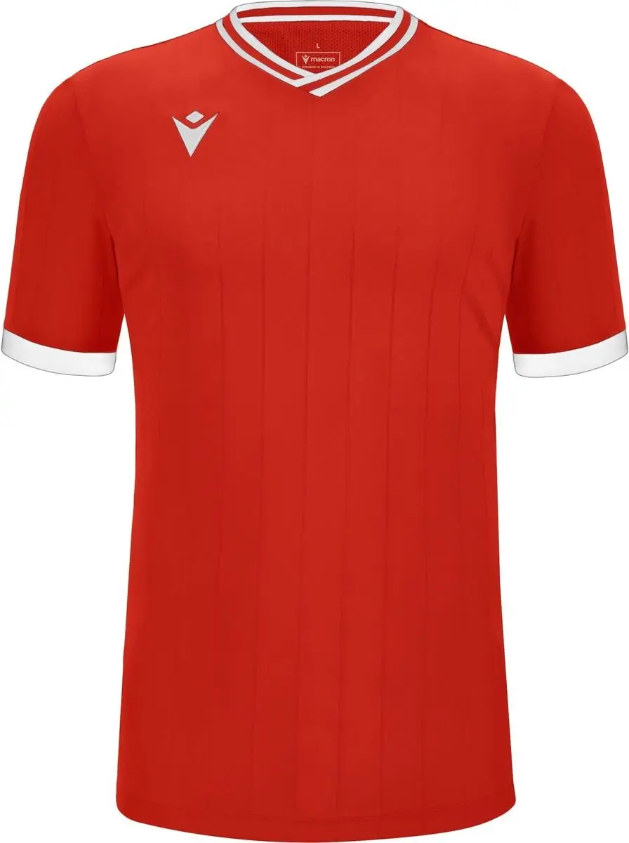 Macron Halley Shirt Heren - M - Rood/Wit