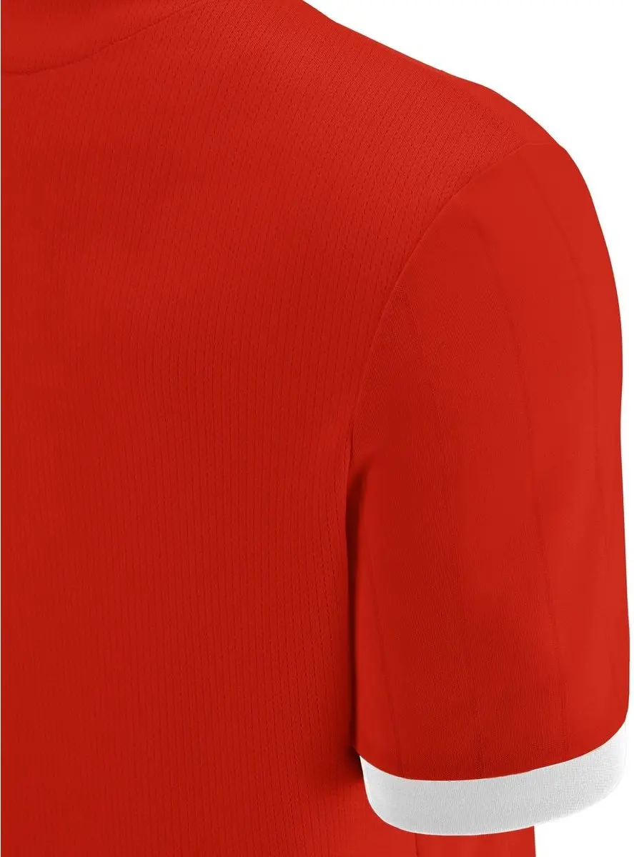 Macron Halley Shirt Heren - M - Rood/Wit
