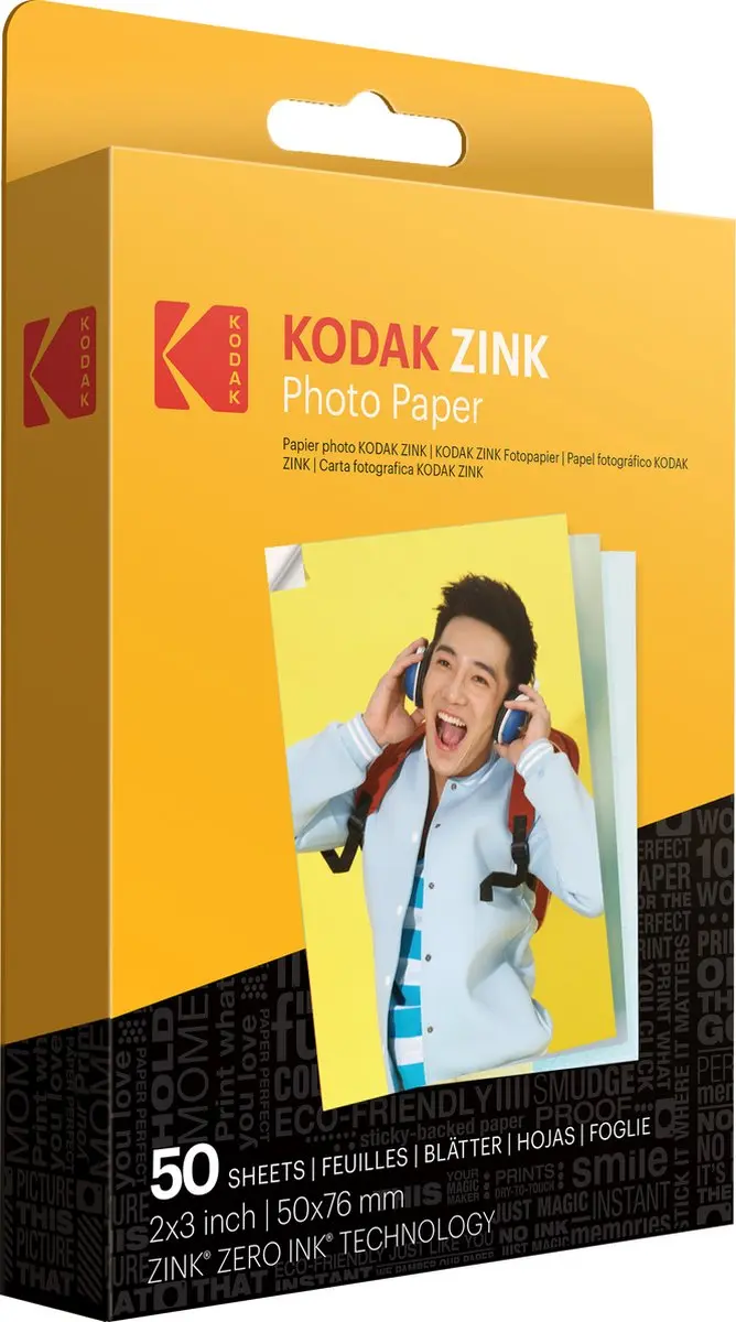Kodak Zink Papier 2x3 inch