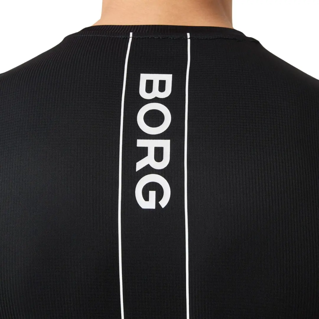 Björn Borg Ace Light Shirt Heren - L - Zwart/Wit