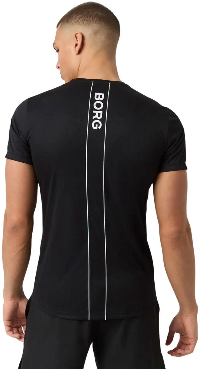 Björn Borg Ace Light Shirt Heren - L - Zwart/Wit