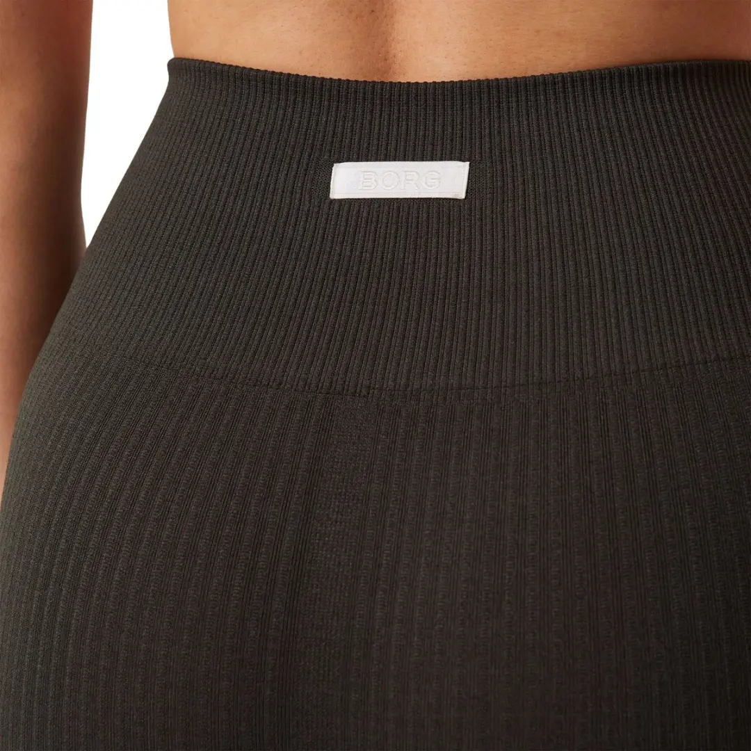 Björn Borg Studio Seamless Ribbed Tight Dames - Maat L - Donkerbruin