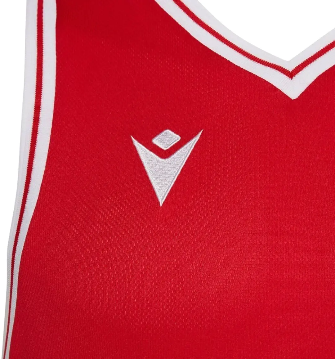 Macron Freon Heren Basketbalshirt - XXL - Rood