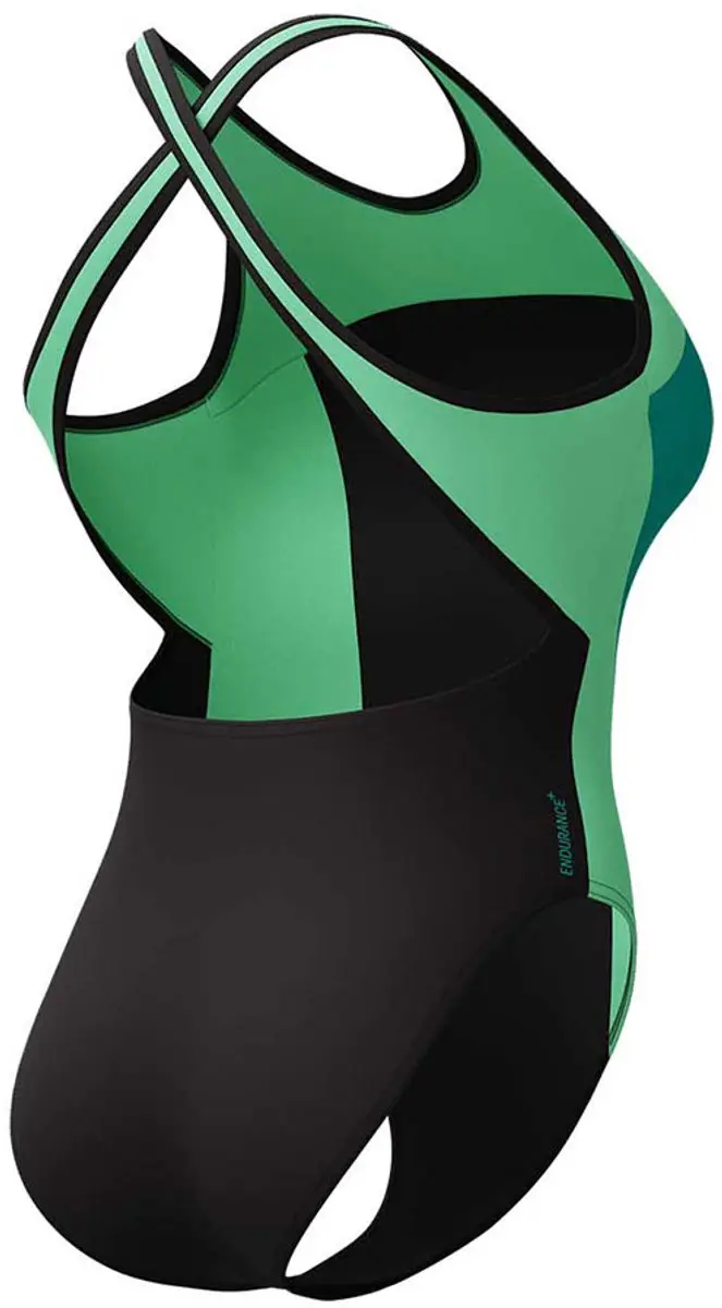 Speedo High Neck Splice Cross Back Zwemkleding 34 - Turquoise