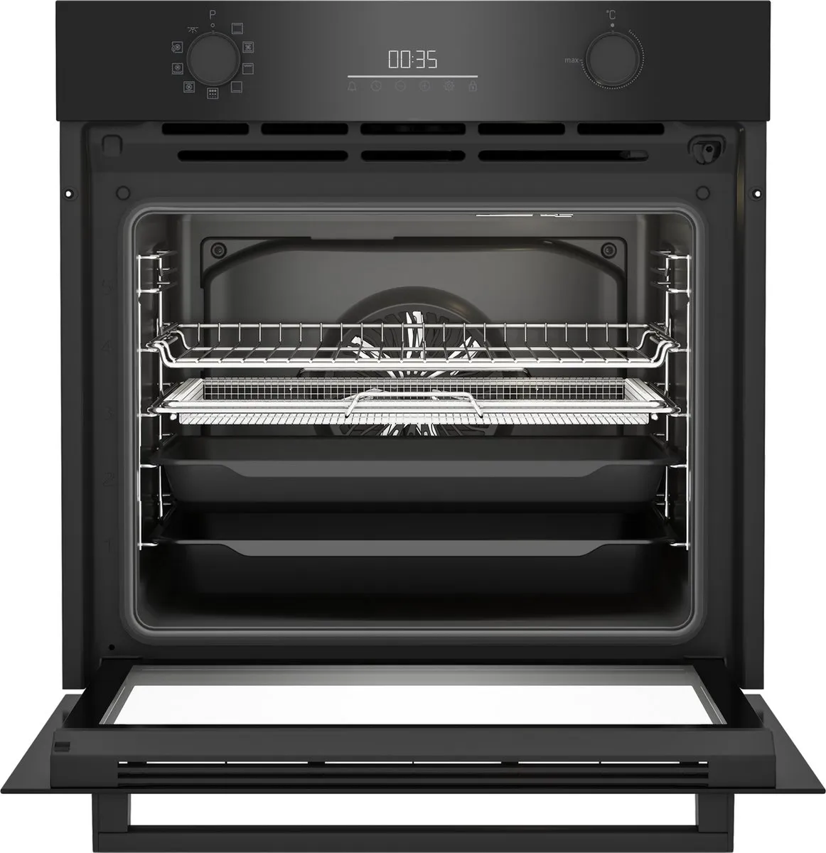 Beko BBIE17300BMP Inbouwoven 72L - Zelfreinigend - Zwart