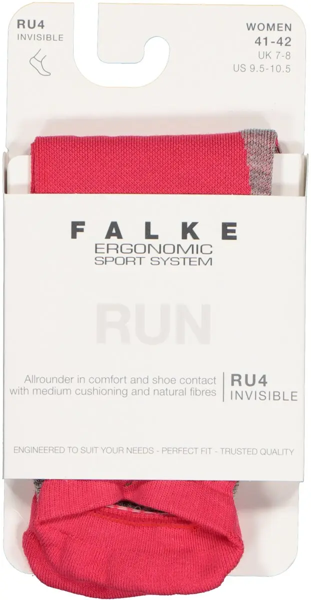 Falke RU4 Invisible Anti-Blaar Sokken Dames - Rood - Maat 39/40