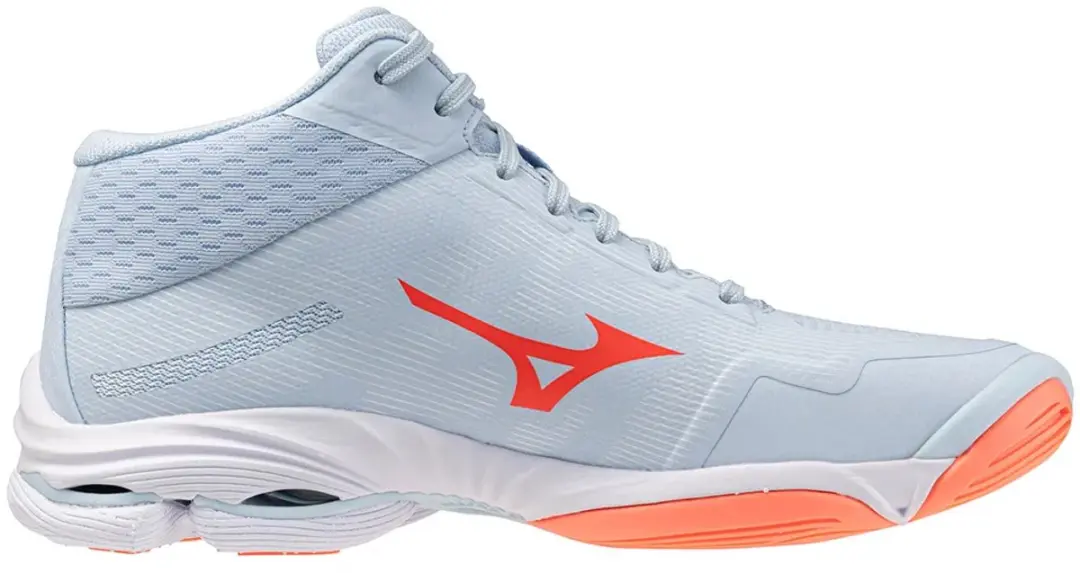 Mizuno Wave Lightning Pro Mid Dames Sportschoenen 38.5 - Blauw