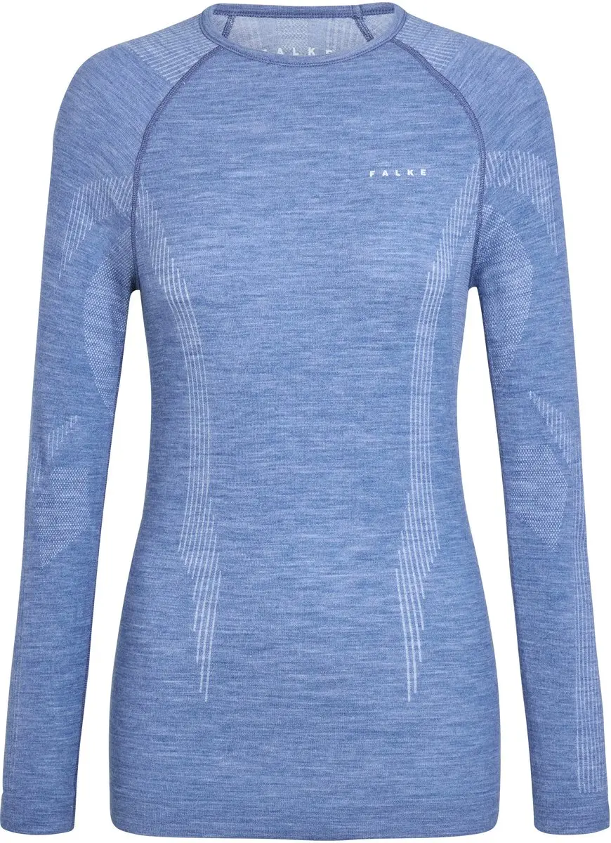 Falke Wool-Tech Longsleeve Dames - L - Blauw - afbeelding 6 van 6
