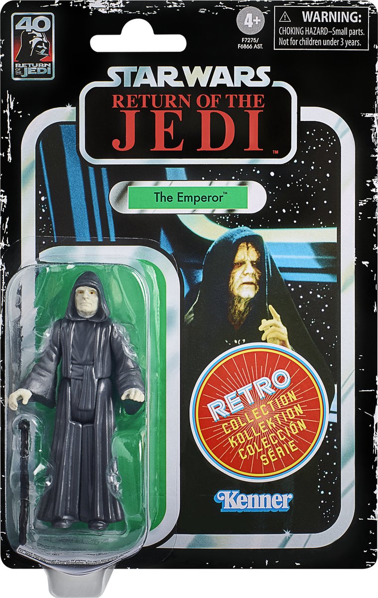 Hasbro Star Wars Actiefiguur The Emperor 10 cm Episode VI Retro Collection Multicolours