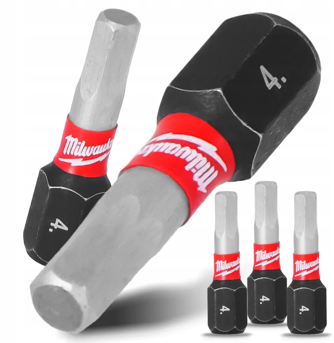 Milwaukee SHOCKWAVE IMPACT DUTY Hex4 Bits 25mm