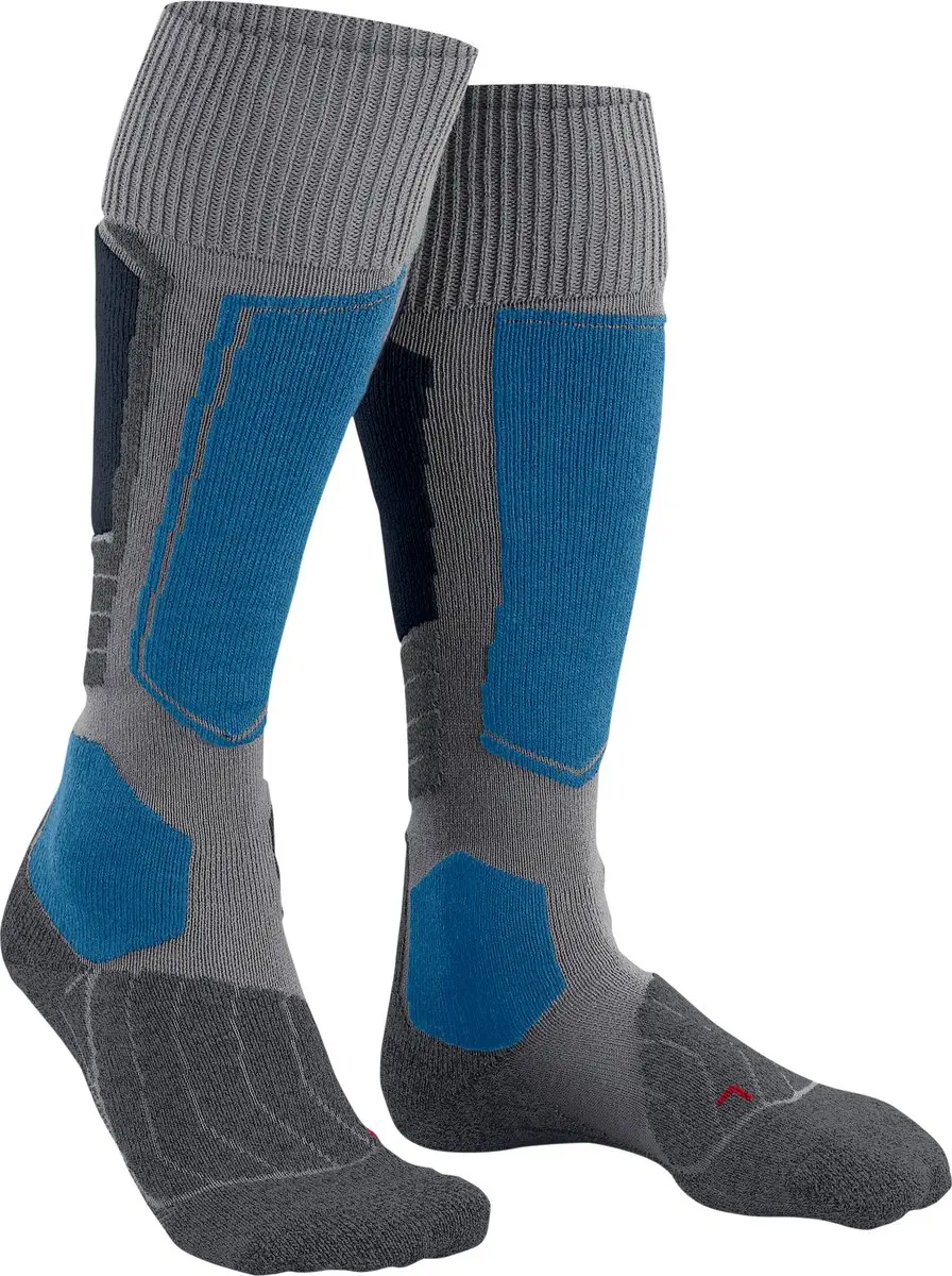 Falke SK1 Skisokken - Dikke wol - Heren - M44/45 - Grijs