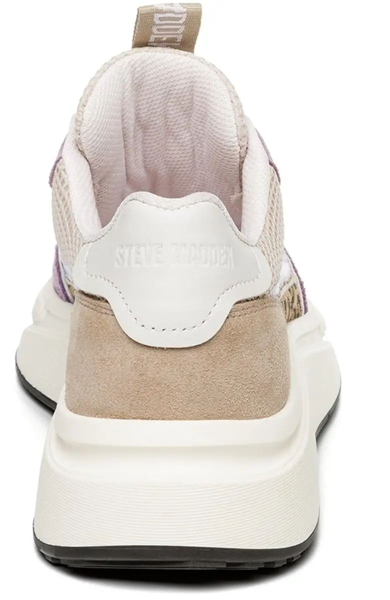 Steve Madden Starlyn Damestrainers - 40 - Beige/Lila - afbeelding 6 van 6