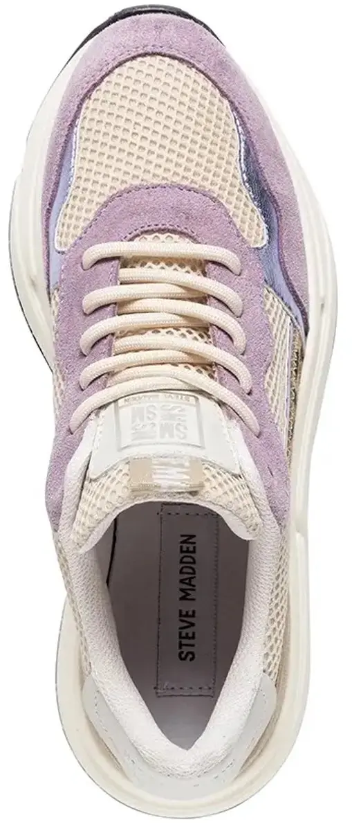 Steve Madden Starlyn Damestrainers - 40 - Beige/Lila