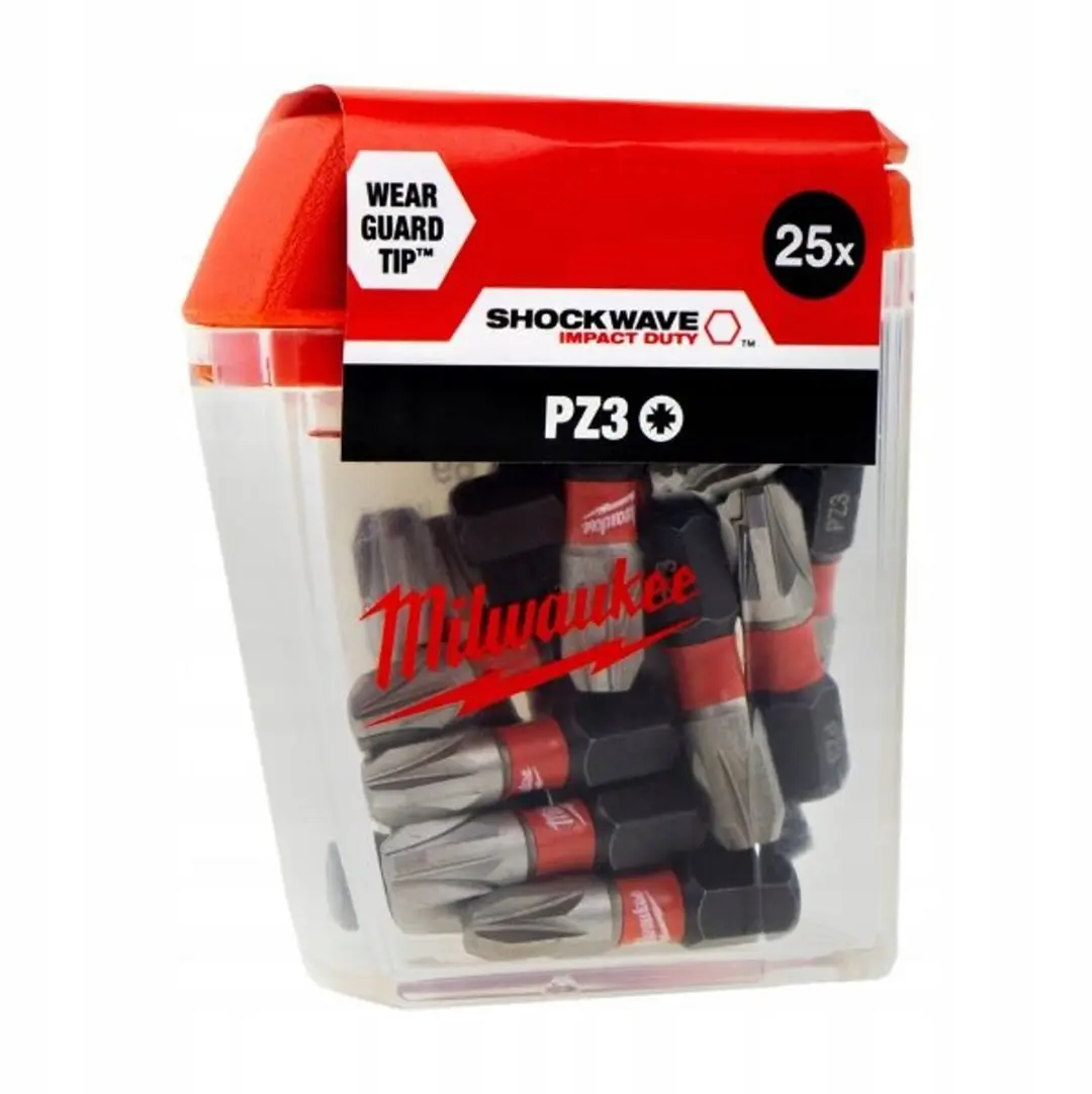 Milwaukee PZ3 25mm Slagbits 25 Stuks