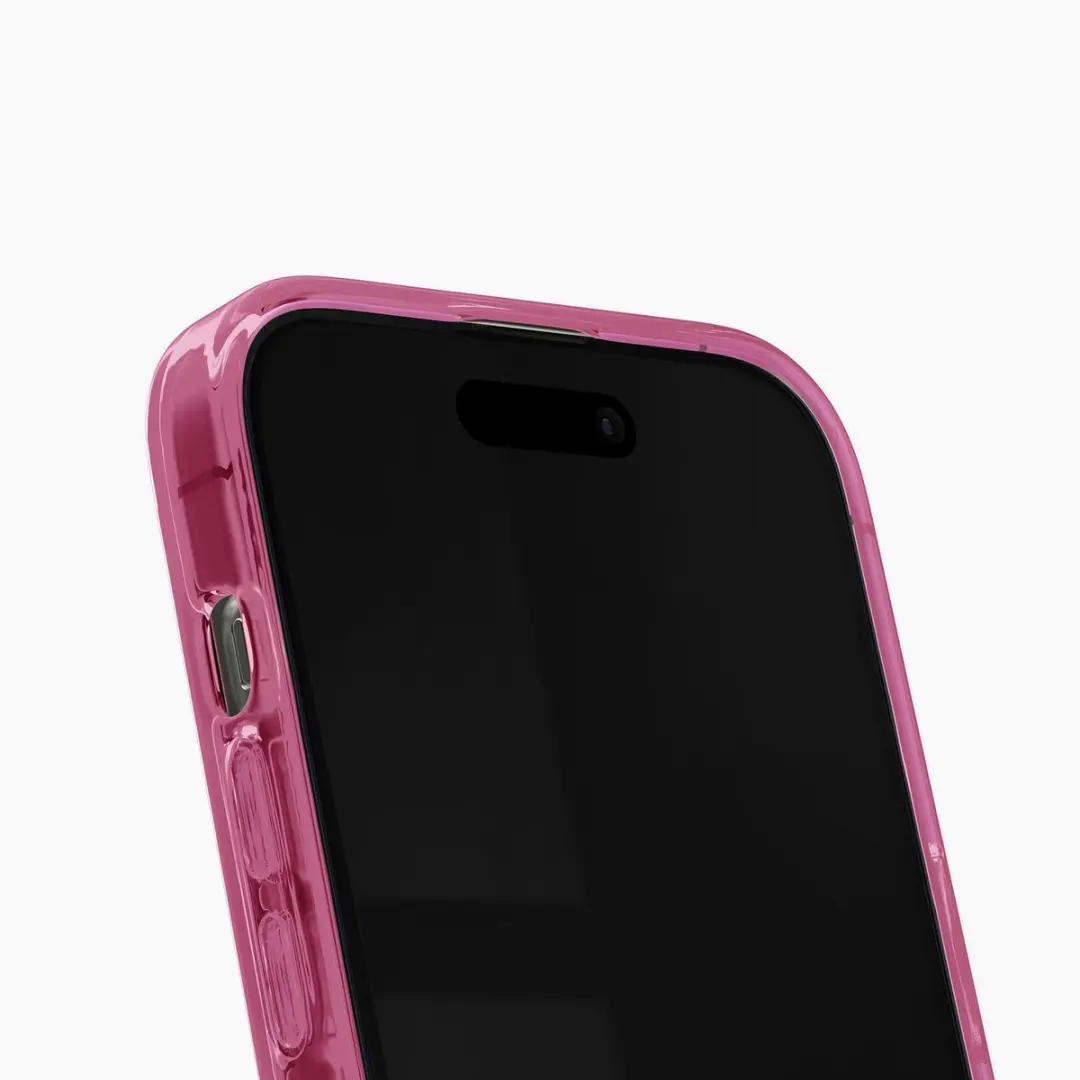 iDeal of Sweden Clear Case iPhone 13/14/15/16e - Cherry Crush - MagSafe