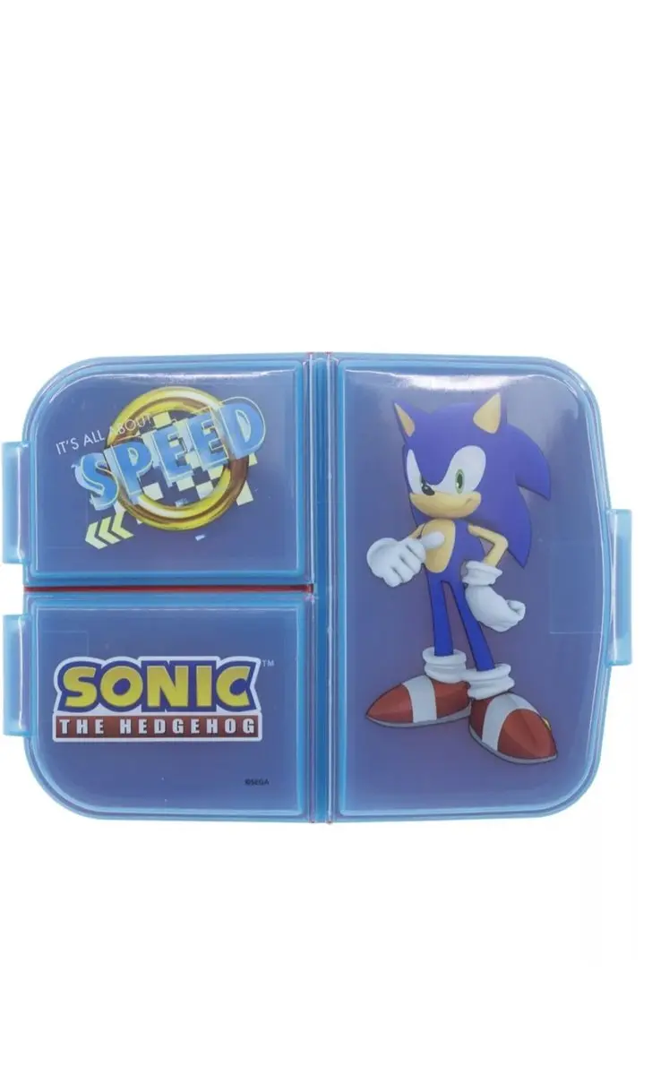Sonic 3-Vaks Lunchbox - Blauw - afbeelding 3 van 3