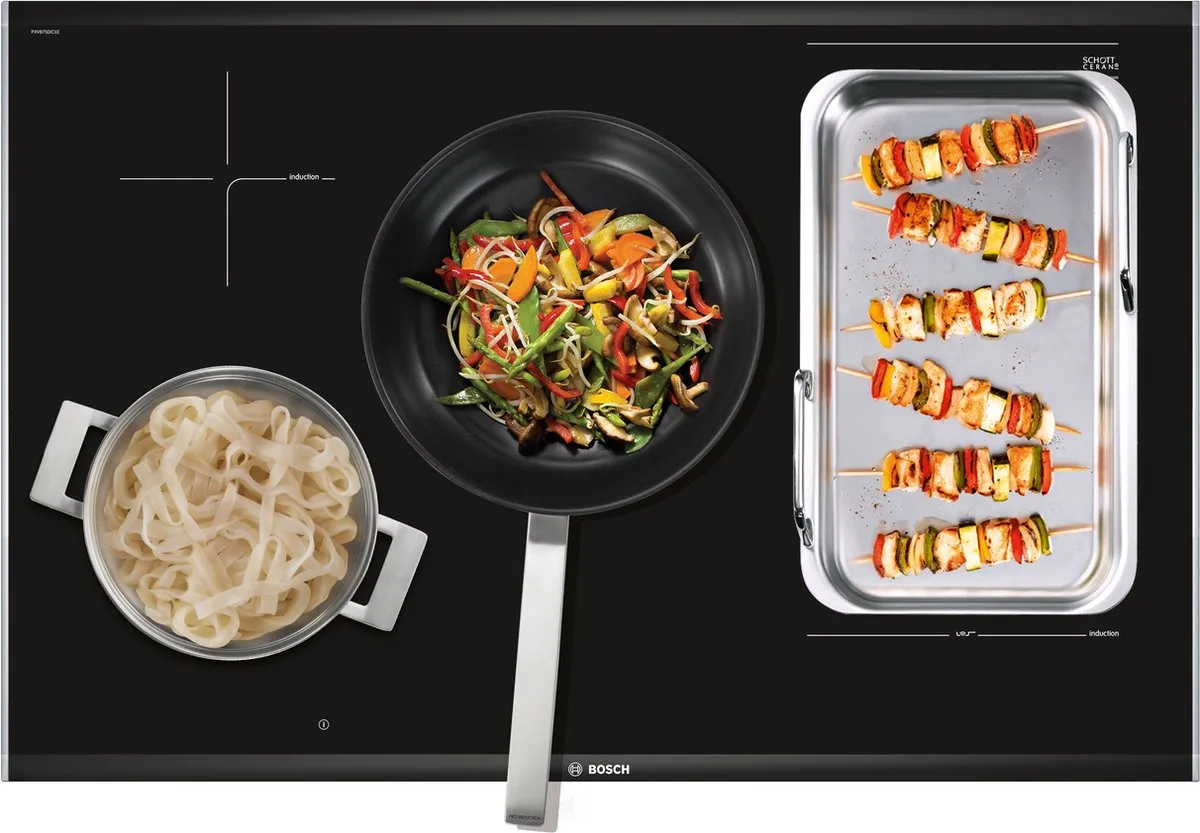 Bosch Serie 8 PXV875DC1E Inbouw Inductiekookplaat - 5 Zones - Zwart