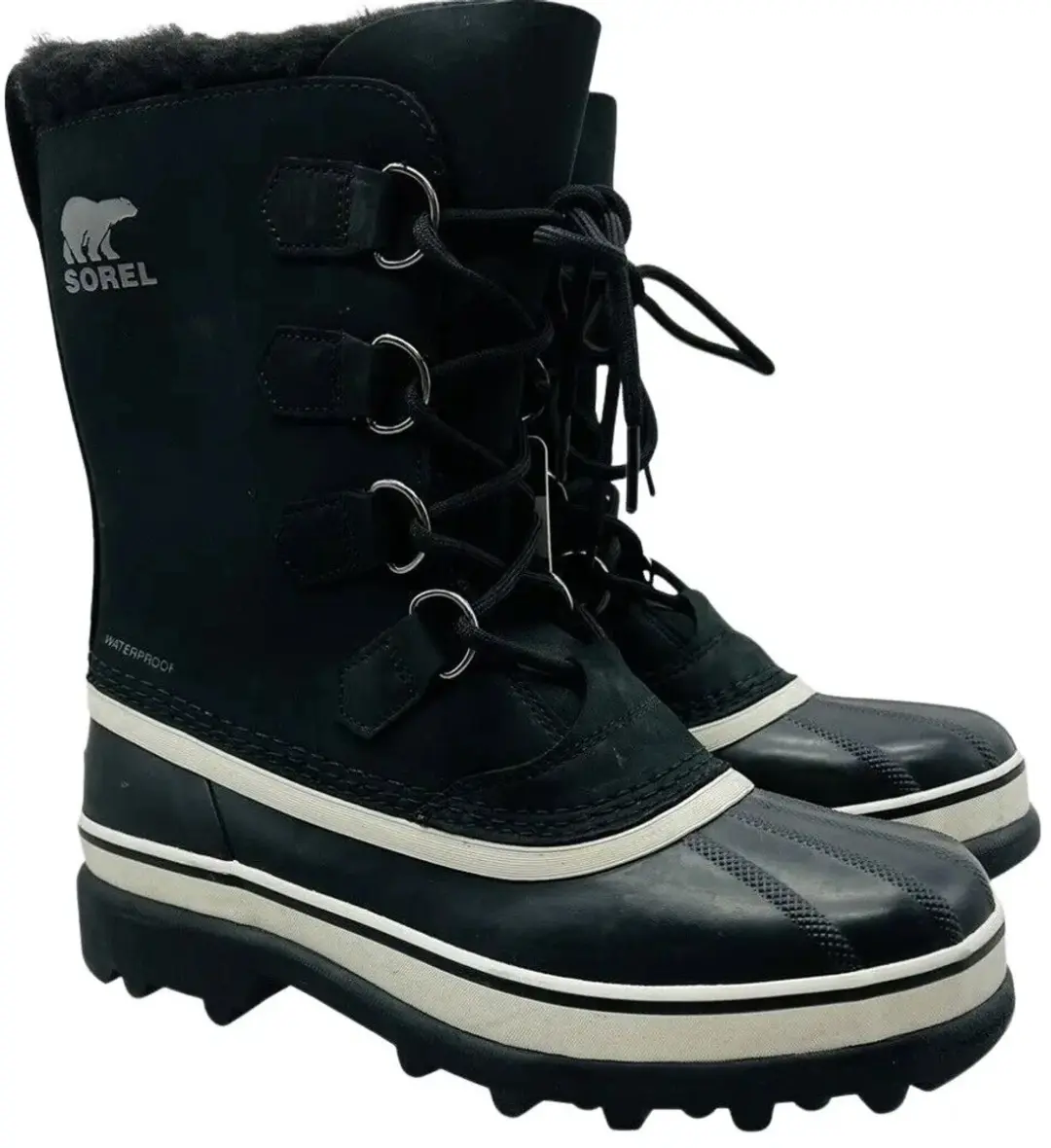 Sorel Caribou WP Heren Sneeuwlaarzen 44.5 - Zwart