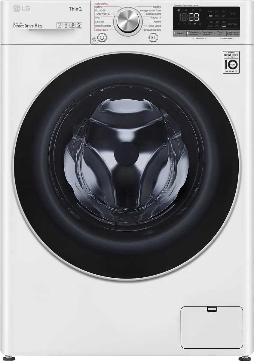 LG F4WV708S1E.ABWQWIS Wasmachine 8 kg 1360 RPM