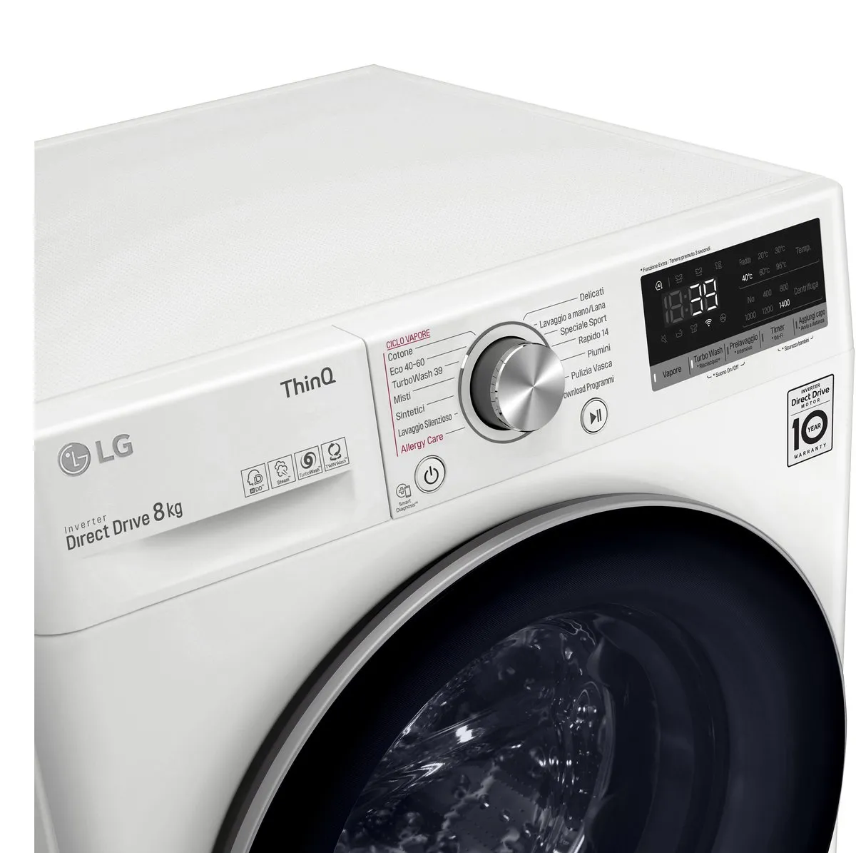 LG F4WV708S1E.ABWQWIS Wasmachine 8 kg 1360 RPM - Wit