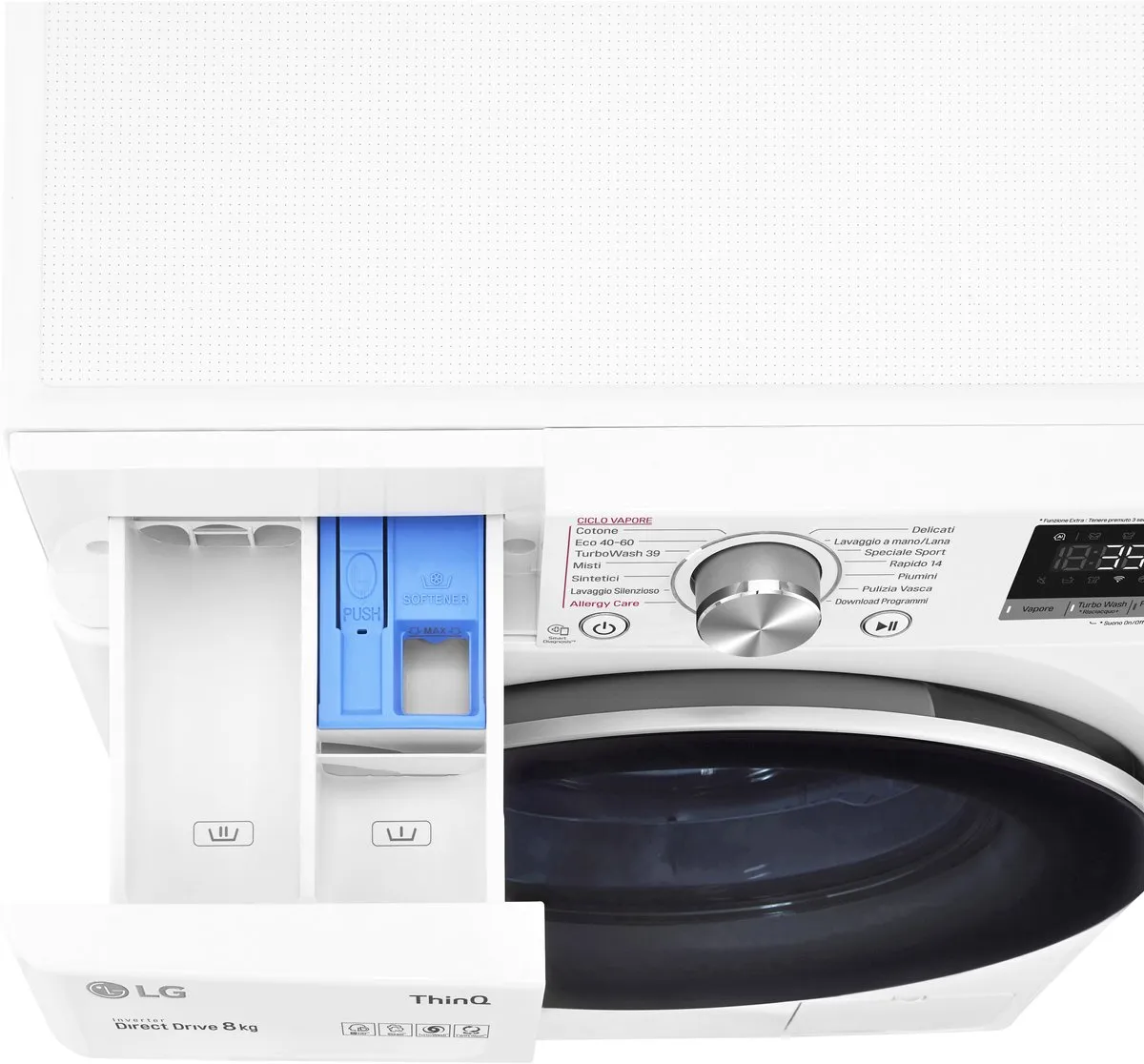 LG F4WV708S1E.ABWQWIS Wasmachine 8 kg 1360 RPM - Wit