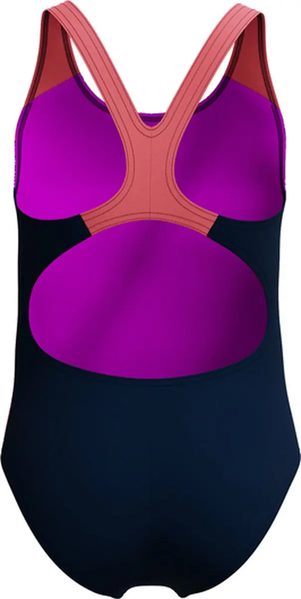 Speedo Digi Placement Splashback Meisjes Sportbadpak - Blauw - afbeelding 4 van 6