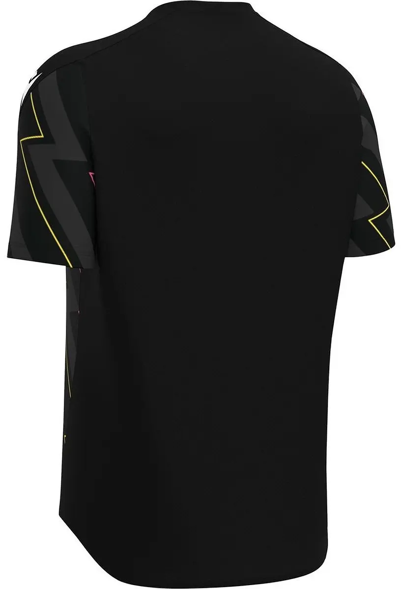Macron Thunder Wisp Heren Shirt Korte Mouw - S - Zwart/Multicolor