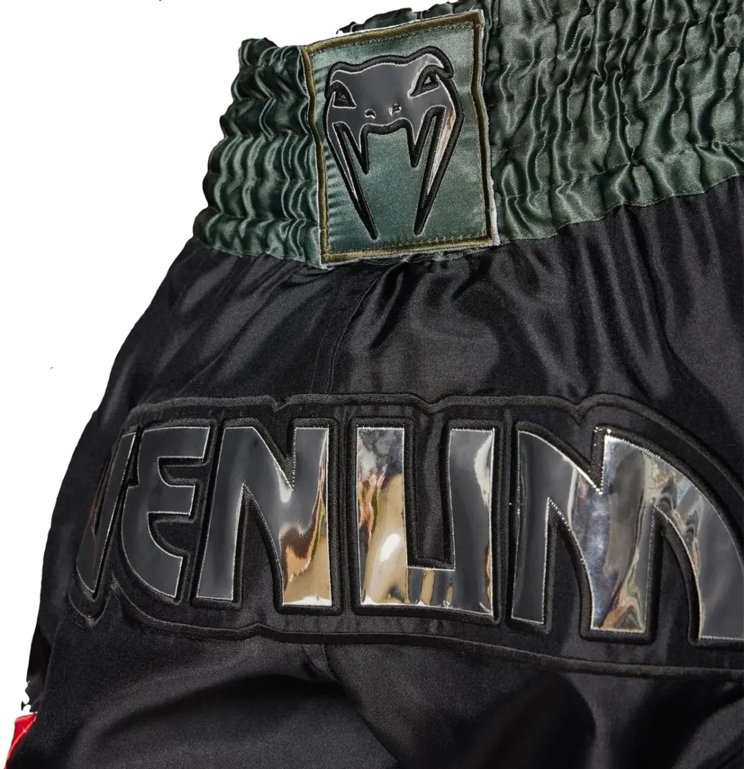 Venum Inferno Muay Thai Shorts XS - Diep Zwart Khaki