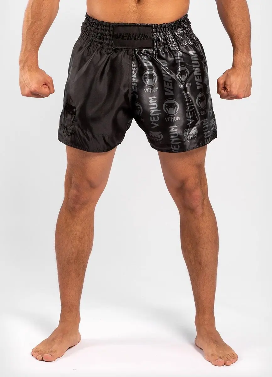 Venum Logos Muay Thai Shorts - S - Zwart