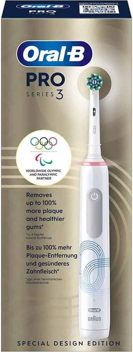 Oral-B Pro 3 3000 Elektrische Tandenborstel - 3D Reiniging - 3 Snelheden - Wit - afbeelding 6 van 6