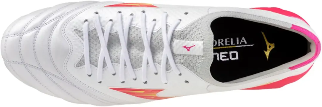 Mizuno Morelia Neo IV Beta Elite FG Voetbalschoenen - 42.5 - Wit/Roze