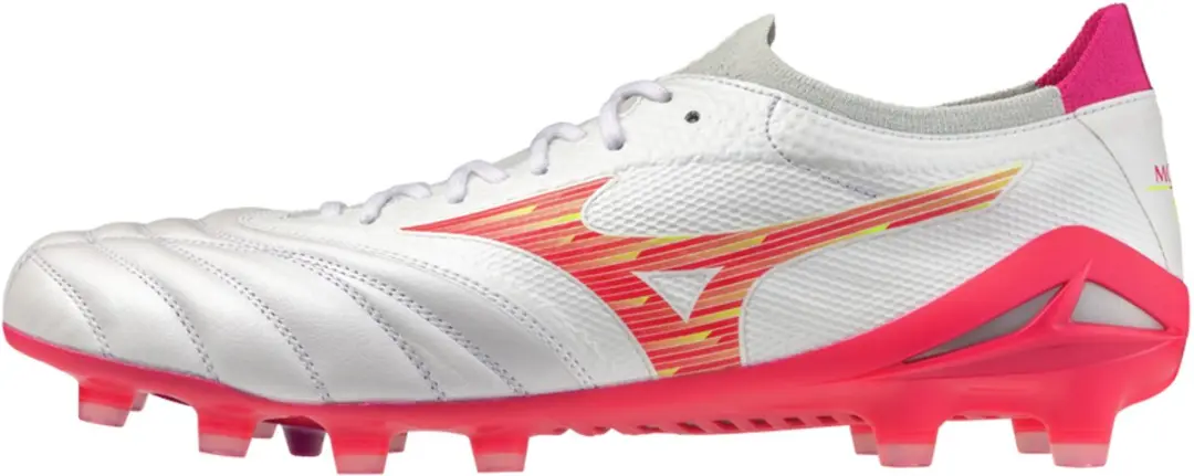 Mizuno Morelia Neo IV Beta Elite FG Voetbalschoenen - 42.5 - Wit/Roze