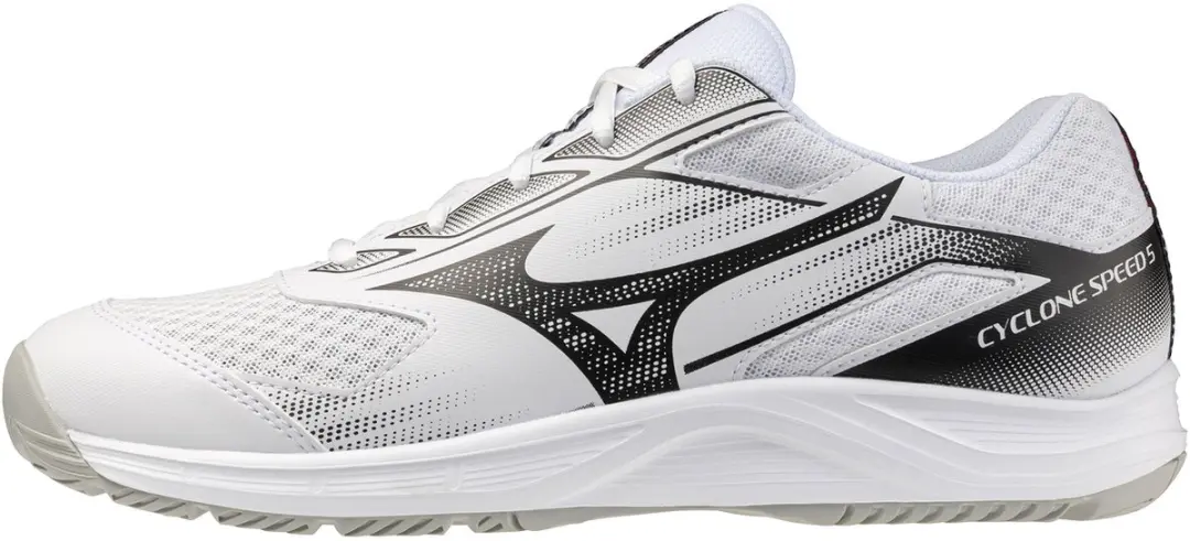 Mizuno Cyclone Speed 5 Indoorschoenen Heren 42.5 - wit/zwart/grijs