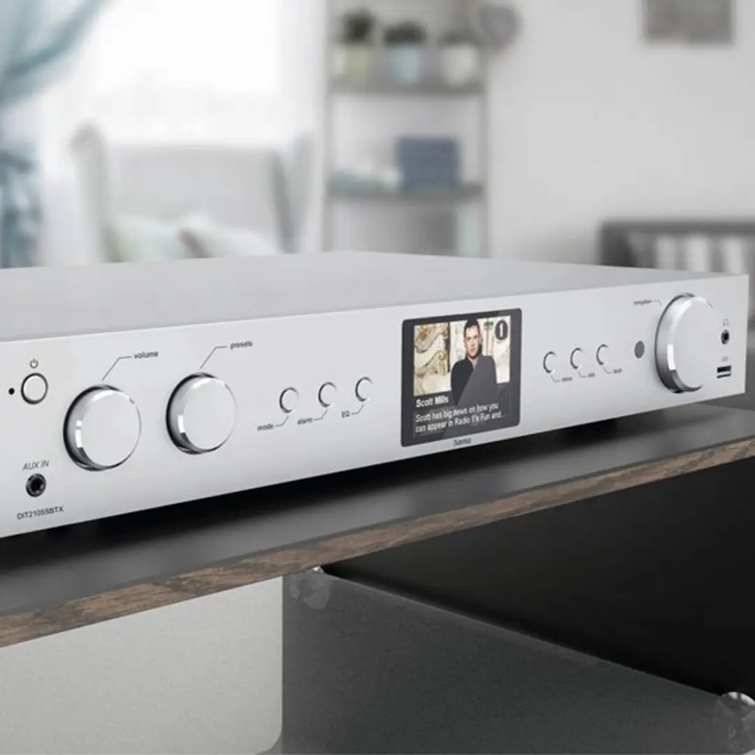 Hama DIT2105SBTX Digitale Radio - DAB+/Internetradio/Bluetooth - 10W - Zilver - afbeelding 2 van 6