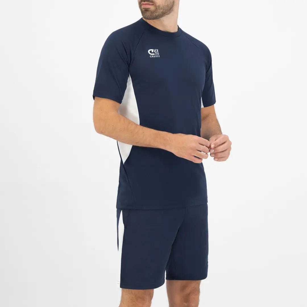 Cruyff Turn Tech Shirt Heren XXL - Navy/Wit