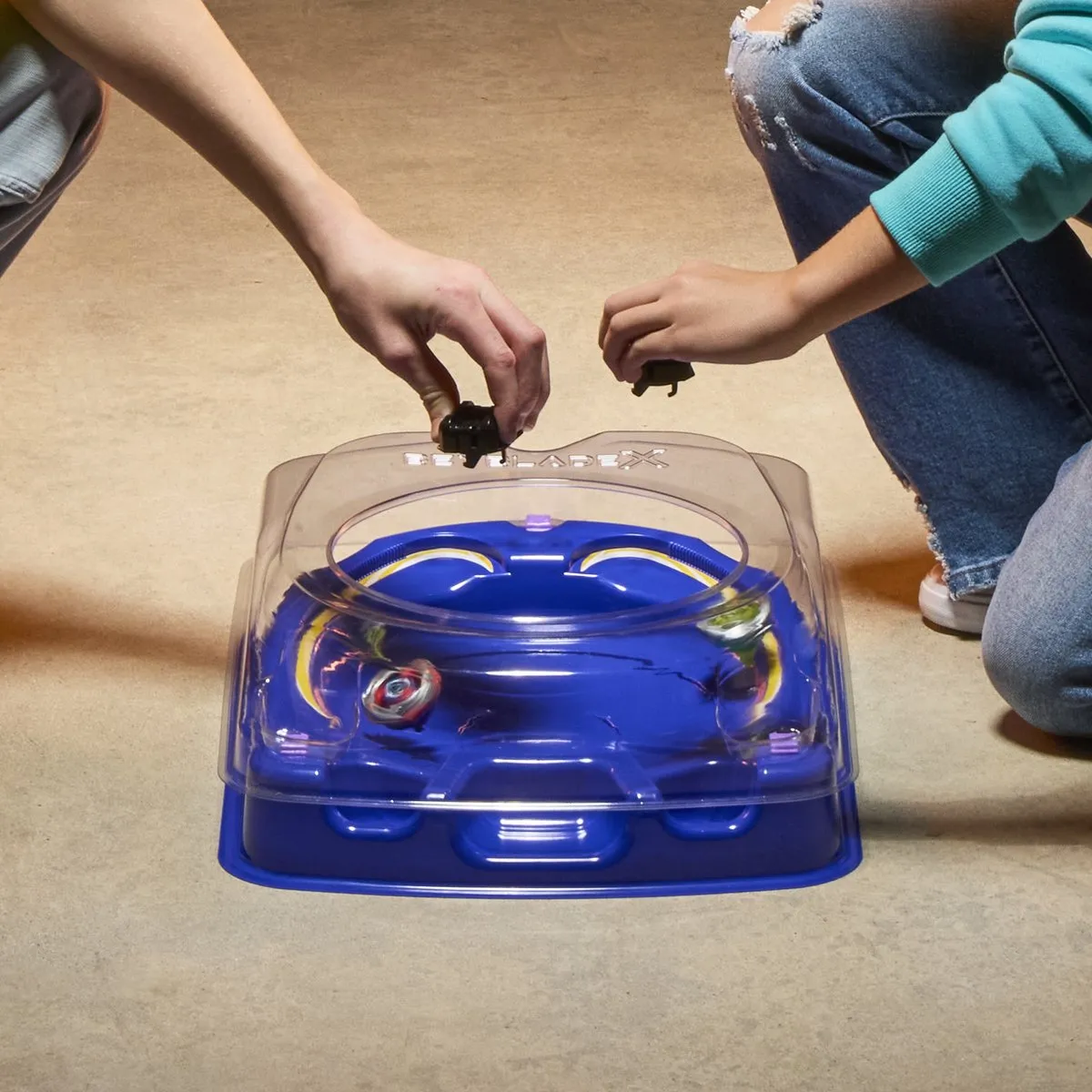 Hasbro Beyblade X Drop Attack Battle-set HASG0842 - Blauw - afbeelding 6 van 6