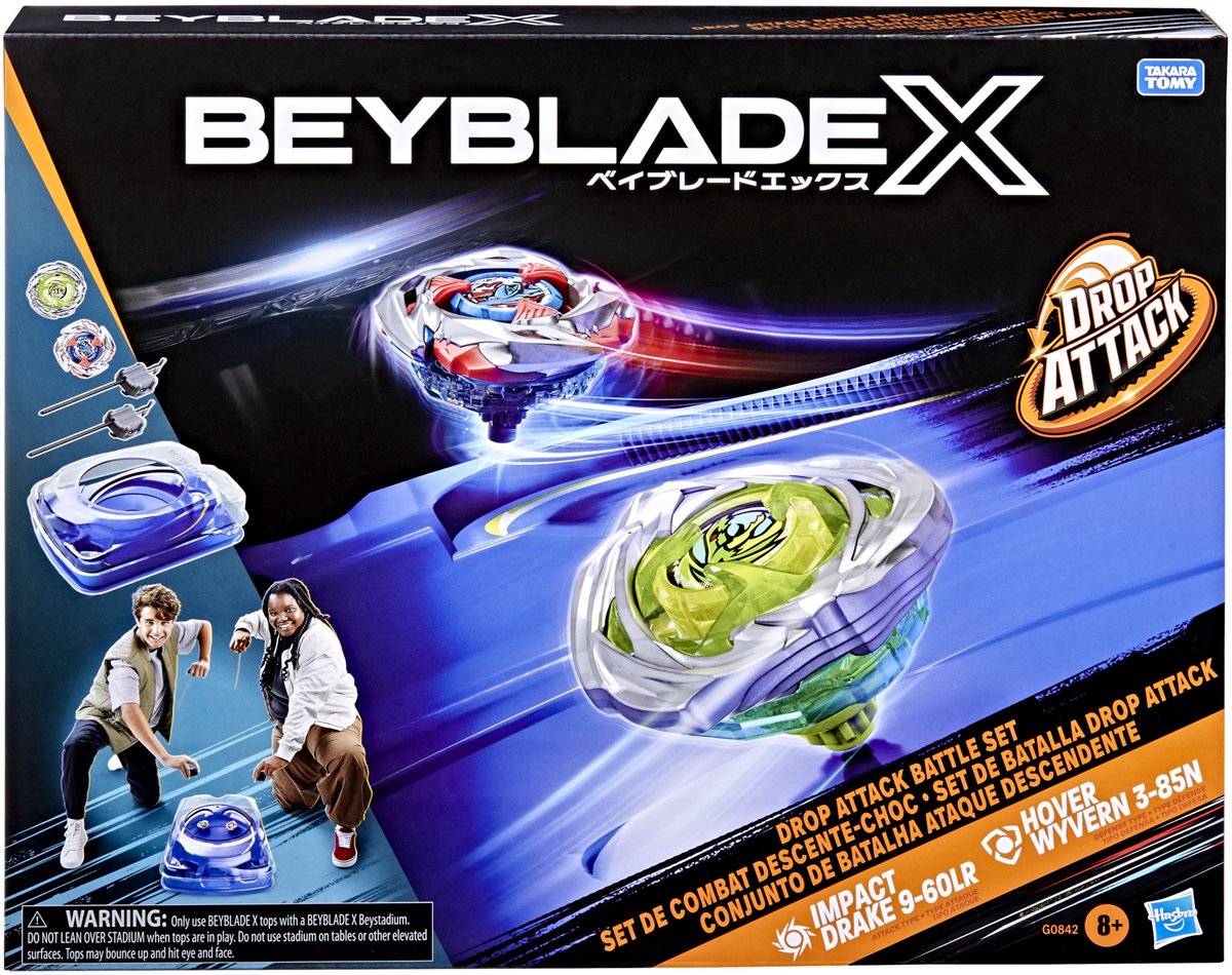Hasbro Beyblade X Drop Attack Battle-set - Met Beystadium en launchers